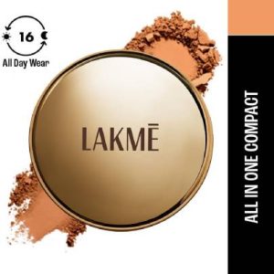 Lakme Powerplay Priming Powder Foundation Compact(Natural Almond, 9 g)