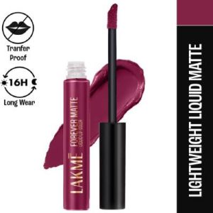 Lakme Forever Matte Liquid Lip(Red Wine, 5.6 ml)