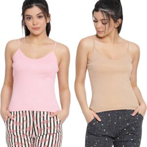 Lyra Women Multicolor Camisole Skin& Pink