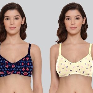 Lyra Pack of 2 Women Everyday Non Padded Bra  (Yellow)