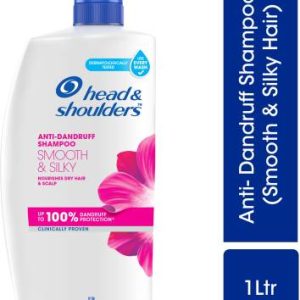 HEAD & SHOULDERS Smooth and Silky Anti Dandruff Shampoo for Softer and Smoother Hair(1 L)