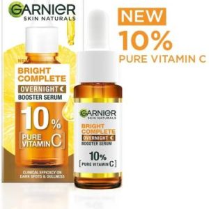 GARNIER Bright Complete Night Vitamin C Serum With 10% Pure Vitamin C for Bright Skin(15 ml)