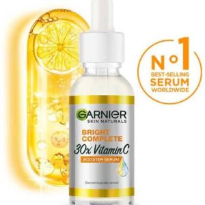 GARNIER Bright Complete 30X Vitamin C Face Serum, Unisex Spot reduction and glowing Skin(15 ml)