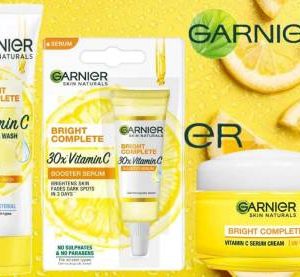 GARNIER SKIN NATURALS BRIGHT COMPLETE VITAMIN C FACE WASH-50g + FACE SERUM-7ml + UV CREAM-23g(3 Items in the set)