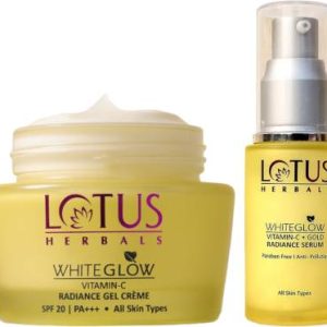 LOTUS HERBALS WhiteGlow VITAMIN-C SERUM 30ml with Vitamin-C Gel Creme 50g(2 Items in the set)