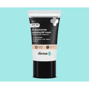The Derma Co 2% Niacinamide Hydrating BB Cream with 1% Hyaluronic Acid Complex & Aquaxyl™ - 30 g | 01 - Ivory