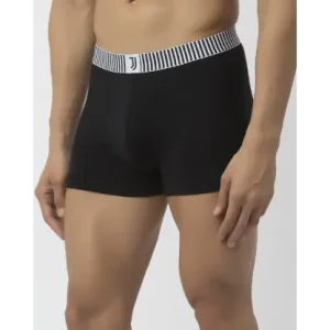 JOHN PLAYERS Cotton Trunks with Contoured Crotch Black