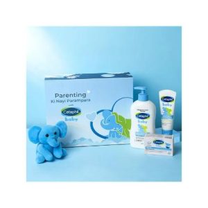 Cetaphil Baby Gift Box With Mild Soap Bar Daily Lotion & Diaper Cream - 145 g & 400 ml