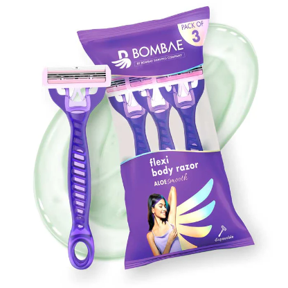 Bombay Shaving Company Flexi body razor | Aloe smooth (Pack of 3)