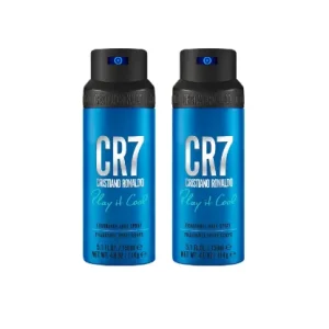 CRISTIANO RONALDO Men Set of 2 Play it Cool Fragrance Body Spray 150 ml each