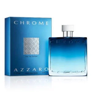 Azzaro Chrome Eau de Parfum 100 ml- Fresh Aquatic Mens Cologne - Fougère, Aromatic & Woody Fragrance - Citrus Notes of Green Mandarin - Lasting Wear - Classic Clean Scent - Luxury Perfumes for Men