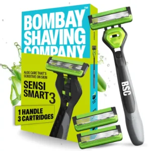Bombay Shaving Company Sensi Smart3 Razor & Cartridges (Pack of 2)