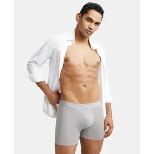 Jockey Tencel Micro Modal Cotton Elastane Stretch Solid Boxer Brief with Internal Breathable Mesh