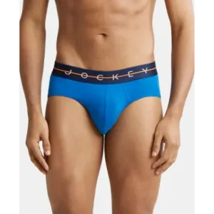 JOCKEY Super Combed Cotton Elastane Stretch Solid Brief with Ultrasoft Waistband - Assorted (Pack of 2)