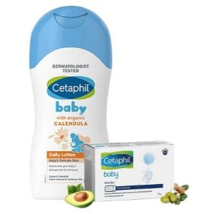 Cetaphil Baby Mild Bar With Baby Lotion (75 gm - 400 ml)