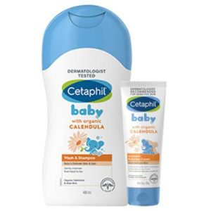 Cetaphil Baby Wash &Shampoo With Advanced Protection Cream (400 ml- 85 gm)