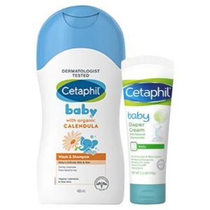 Cetaphil Baby Wash & Shampoo With Diaper Cream (400 ml - 70 gm)