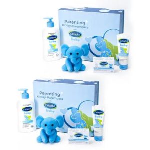 Cetaphil Baby Gift Box With Mild Soap Bar Daily Lotion & Diaper Cream - 145 g & 400 ml (Pack of 2)