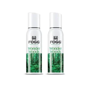 Fogg Unisex Set Of 2 Wonder Woods Fragrance Body Sprays - 150ml Each