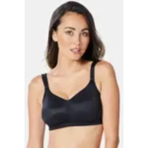 Jockey Lightly Lined Non-Wired Full Coverage Minimiser Bra - Black