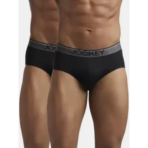 JOCKEY  Pack of 2 8037 Solid Men Brief