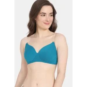 Zivame Beautiful Basics Padded Non Wired 3/4Th Coverage Backless Bra - Exotic Plume