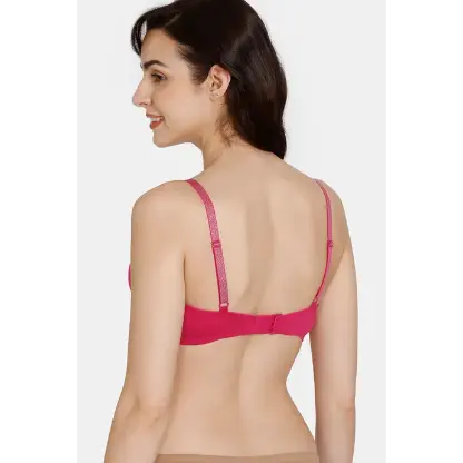 Zivame Glitter Strap Beautiful Basics Padded Wired 3/4th Coverage T-Shirt Bra - Jazzy - Image 3