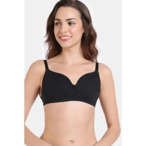 Zivame Padded Non Wired 3/4th Coverage Backless Bra - Anthracite