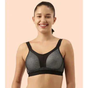 Enamor Agion SB25 Y-panel for Bounce Control High-Impact Sports Bra for Women- Full Coverage, Padded and Wirefree - Pearl