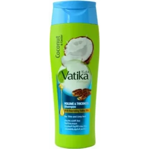 Vatika Coconut & Castor Volume Thickness Shampoo For Thin & Limp Hair 400ml (U.A.E Product)