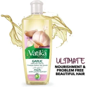 Vatika Dabur Garlic Enriched Hair Oil For Hair Growth (200 Ml)
