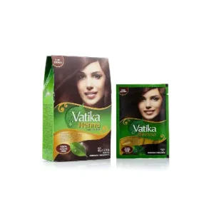 Vatika naturals Henna Hair Color - Dark Brown (Pack of 6)