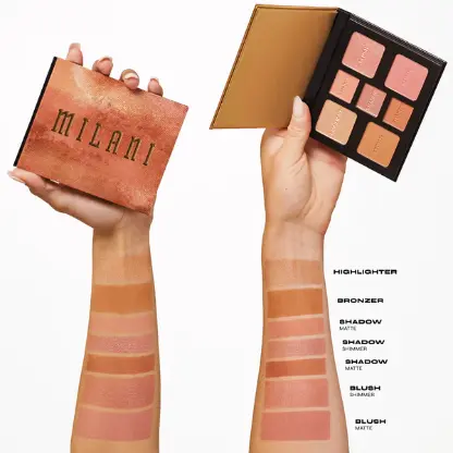 Milani All-Inclusive Eye, Cheek & Face Palette 110 Light To Medium - Image 5