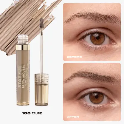 Milani Stay Put Tinted Brow Mousse 100 Taupe - Image 6