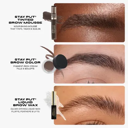 Milani Stay Put Tinted Brow Mousse 100 Taupe - Image 4