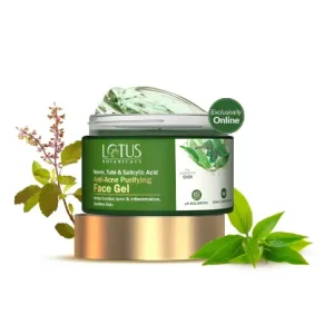 Lotus Botanicals Neem, Tulsi & Salicylic Acid Anti-Acne Purifying Face Gel