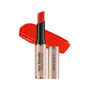Swiss Beauty Non-Transfer Lipstick Orange-Red