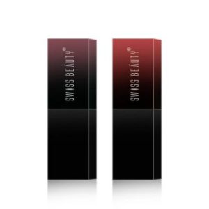Swiss Beauty Pretty One Lips HD Matte Lipstick - Set of 2