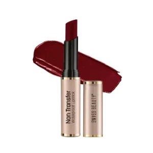 Swiss Beauty Non-Transfer Lipstick Wine-Red