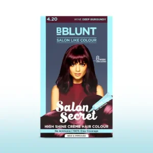 BBlunt Salon Secret High Shine Crème Hair Colour - Wine Deep Burgundy - 100 g