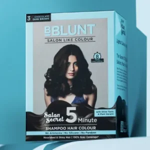 BBlunt Chocolate Dark Brown 5 Minute Shampoo Hair Colour - 20ml X 5