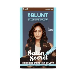 BBlunt Salon Secret High Shine Crème Hair Colour LV Brown 50g + 50ml + 8ml