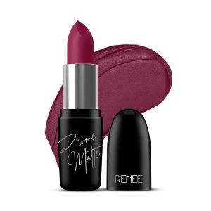 RENEE Prime Matte Lipstick, 4.5gm  Mulberry Wine