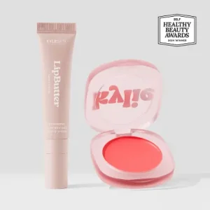 Cosmic Kylie Jenner Lip & Cheek Glow Balm & Lip Butter Duo natural + flushed look