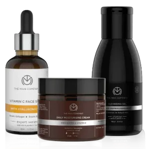 The Man Company Face First Cleansing Gel + Face Serum + Moisturising Cream