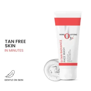 O3+ D Tan Radiance Face Wash With Vitamin C Glowing Skin and Deep Cleanses and Unifies Skin Tone (60gm)