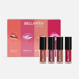 Bellavita Kiss Proof Liquid Lipstick - 4 x 2ml (Mini Set)