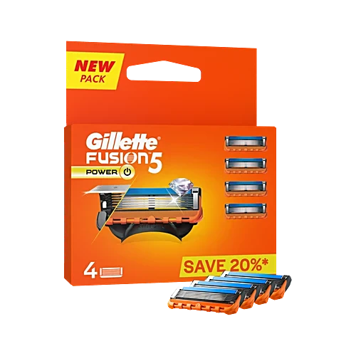 Gillette Fusion Power Blades - For Men, 4 pcs