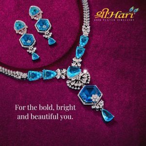 Shree Hari Necklace Set - CZST21RDSK