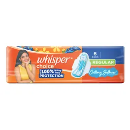 Whisper Choice Ultra Wings Sanitary Pads XL, 6 Count